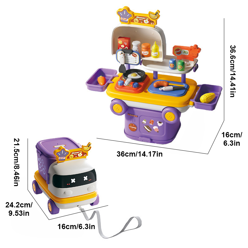 Ensemble de jeu 2-en-1 Cuisine - Kitchen Appliances For Gift avis et prix